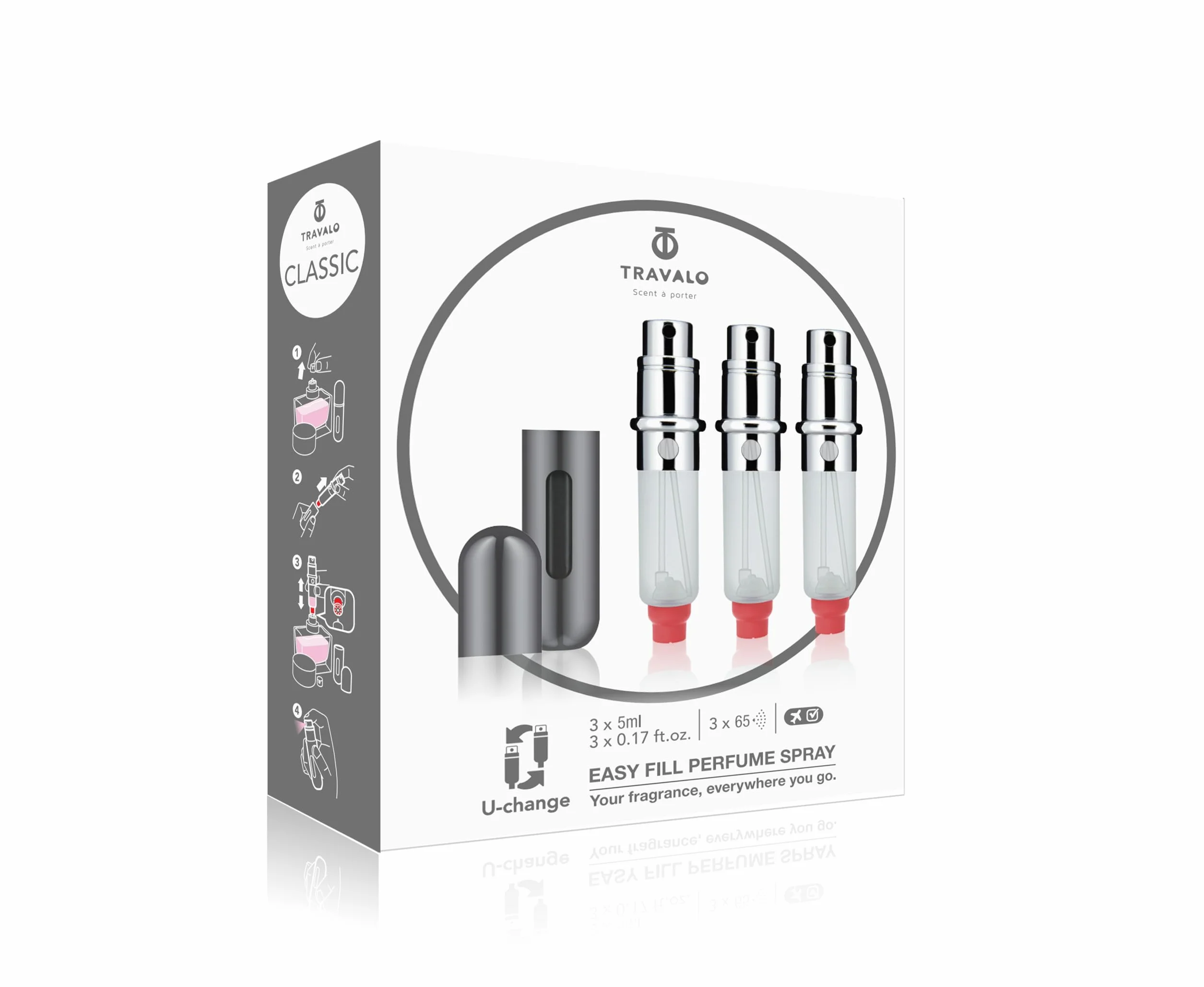 Travalo Classic Set nebulizzatore in titanio