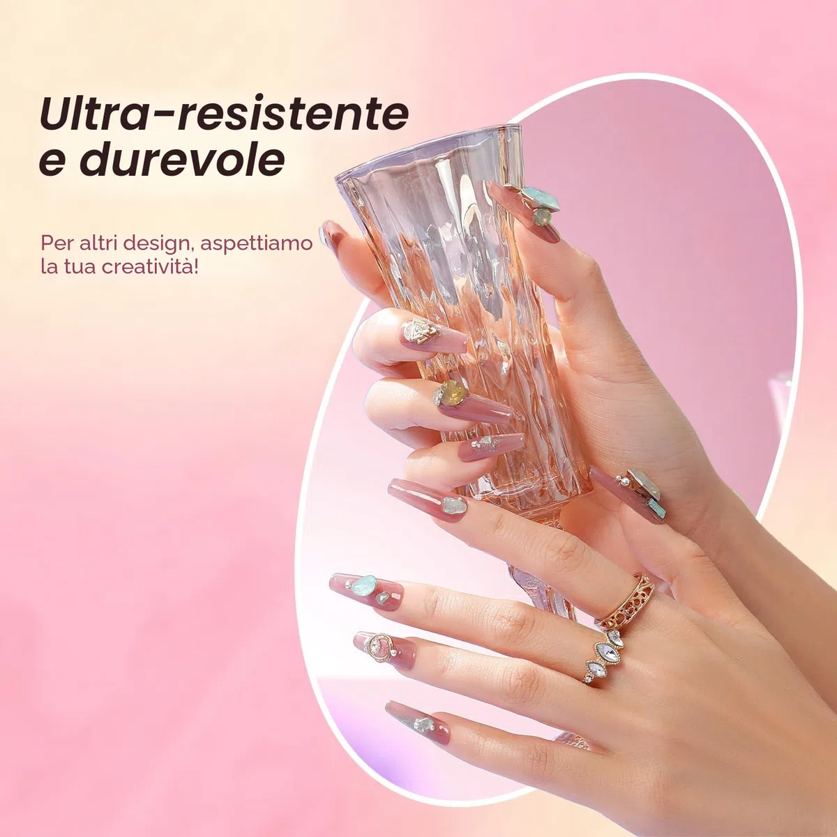 ROSALIND Gel Unghie Ricostruzione Kit Completo, 8 Colore 10ml Poligel Set con Base & Top Coat, Lampada UV e Strumenti per unghie, per Fai Da Te a Casa, Professionale Salone, Kit Unghie Gel Nail Art