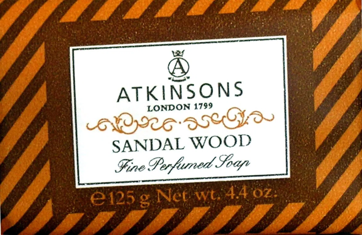 Atkinsons Saponetta Sandal Wood - 125 Gr, 6 Pezzi