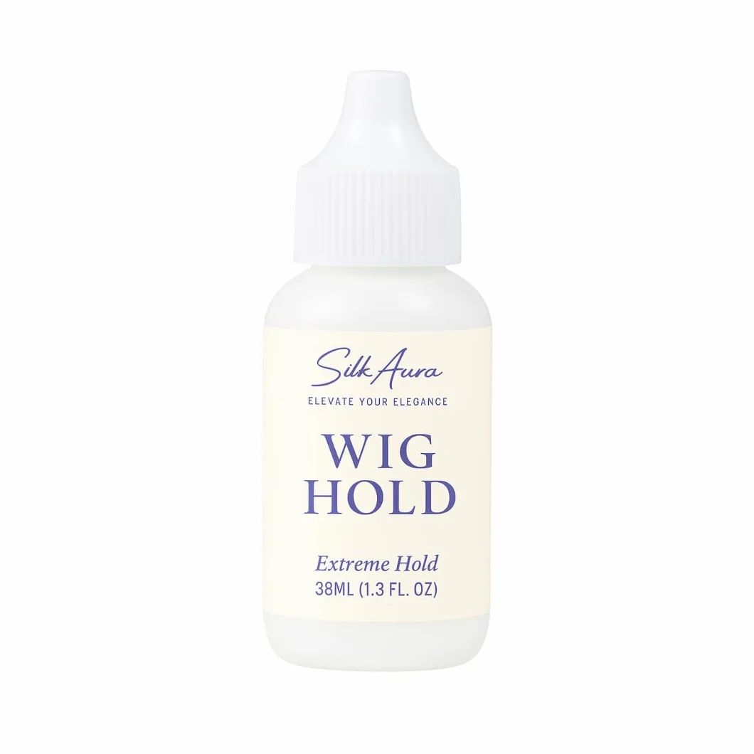 Silk Aura Colla per parrucche in pizzo sul davanti, presa forte, incollaggio invisibile, impermeabile e resistente all'olio, per parrucche, toupet e parrucche, 38 ml