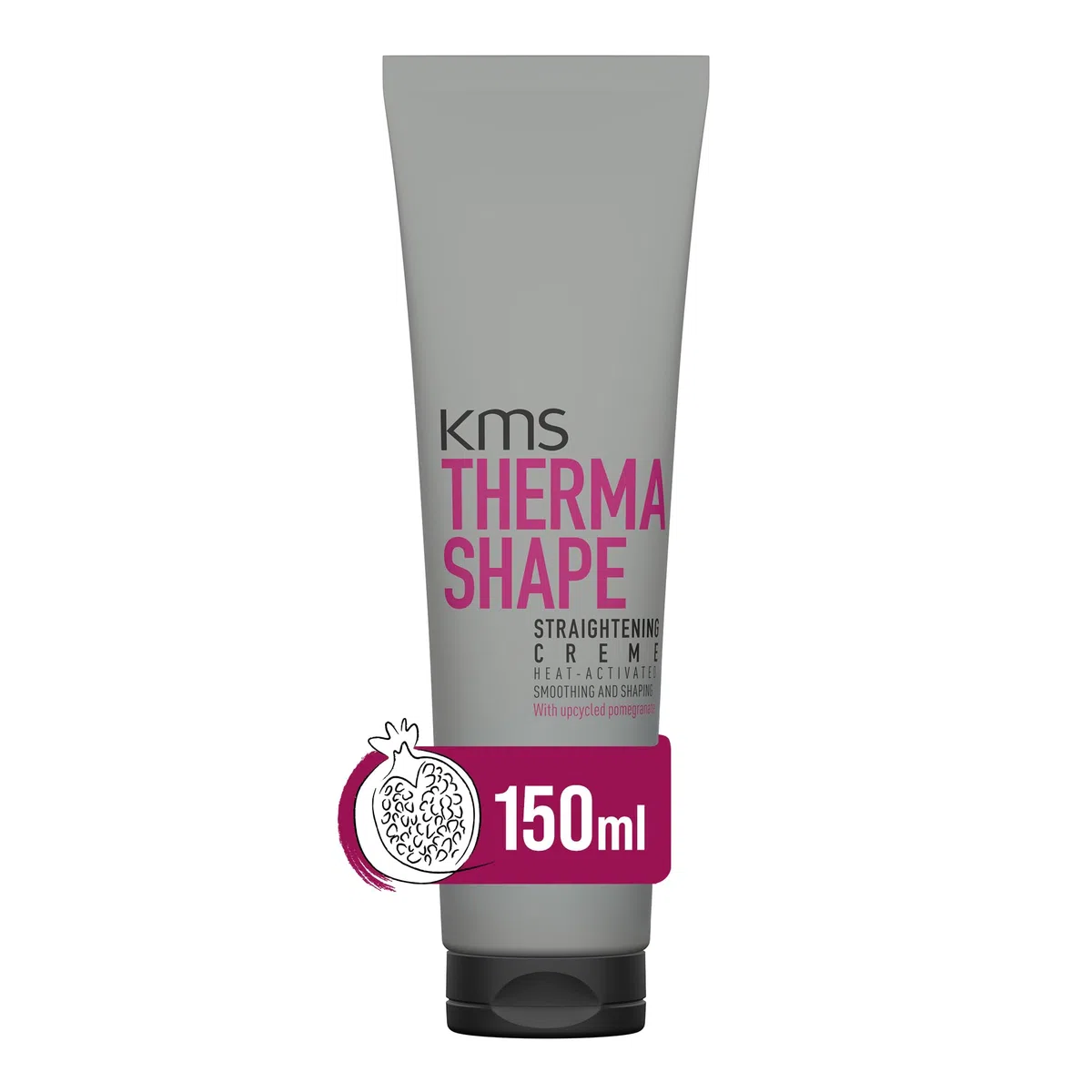 KMS ThermaShape - Crema lisciante per capelli lisci, controllo crespo e protezione dal calore, 150 ml