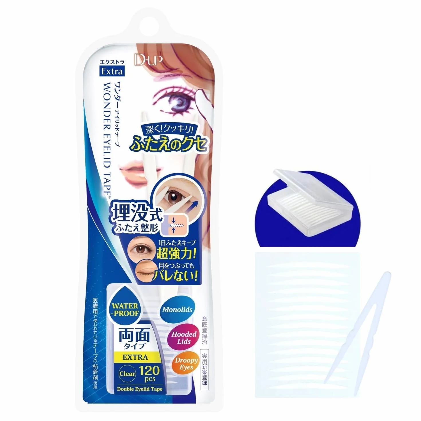 D.U.P Wonder Eyelid Tape Extra - 120 pcs