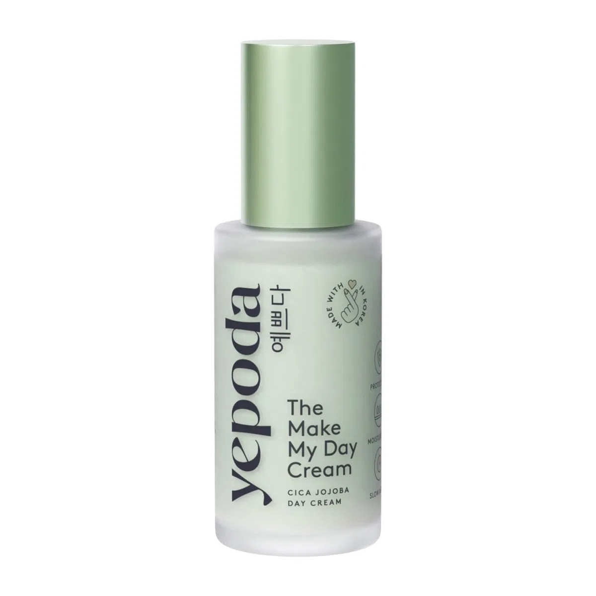 Yepoda The Make My Day Cream, crema giorno idratante e Slow Aging con centella asiatica. Vegana, testata e adatta a tutti i tipi di pelle. Per una pelle radiosa e nutrita. 50ml