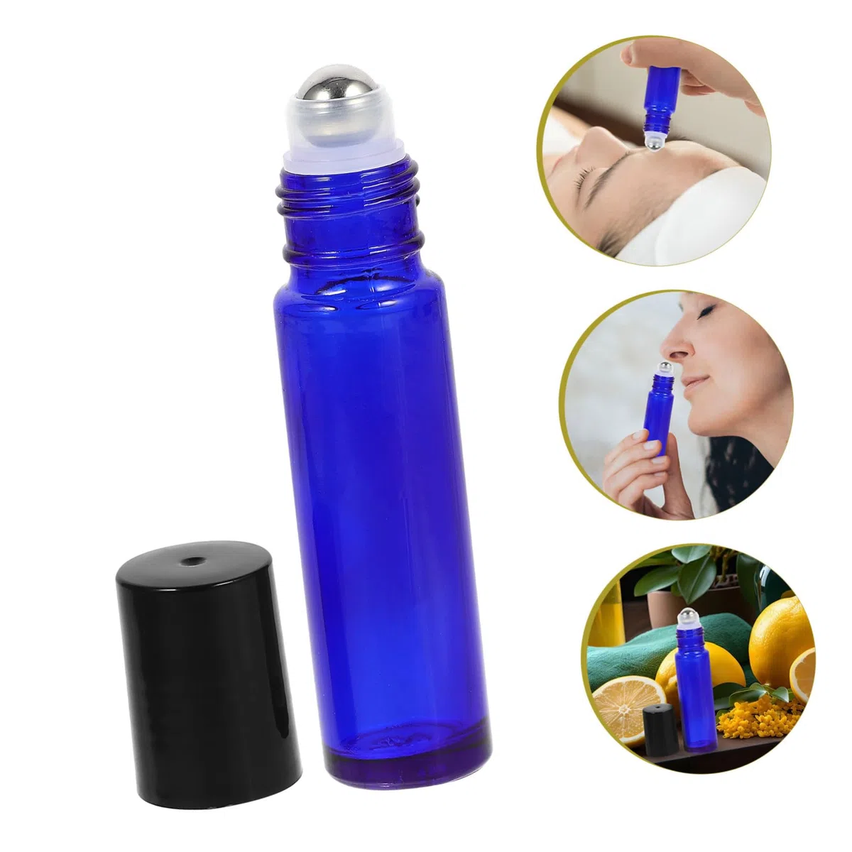 VALICLUD 6 pezzi Bottiglie Roll in Vetro Acciaio Inossidabile Dispenser per e Contorno Occhi Ricaricabili e Compatte per Viaggio