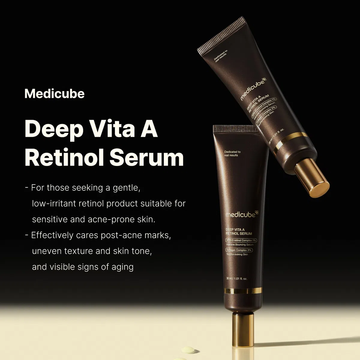 medicube Deep Reviving Bakuchiol Retinol Serum – Siero anti-età con retinolo e bakuchiol – 1.01 oz