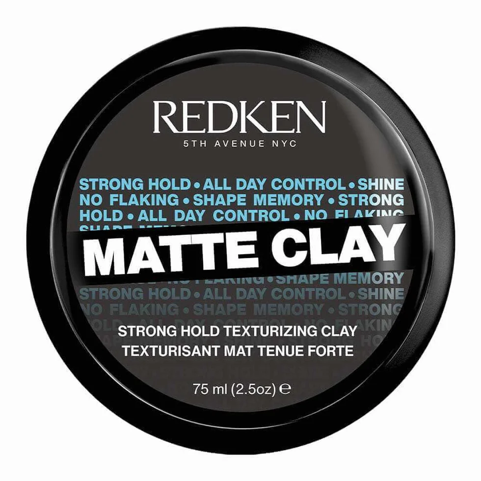 Redken, Cera modellante all'argilla, per effetto decostruito, texture leggera, tocco morbido, senza residuo, per tutti i tipi di capelli, opaco argilla, 75 ml