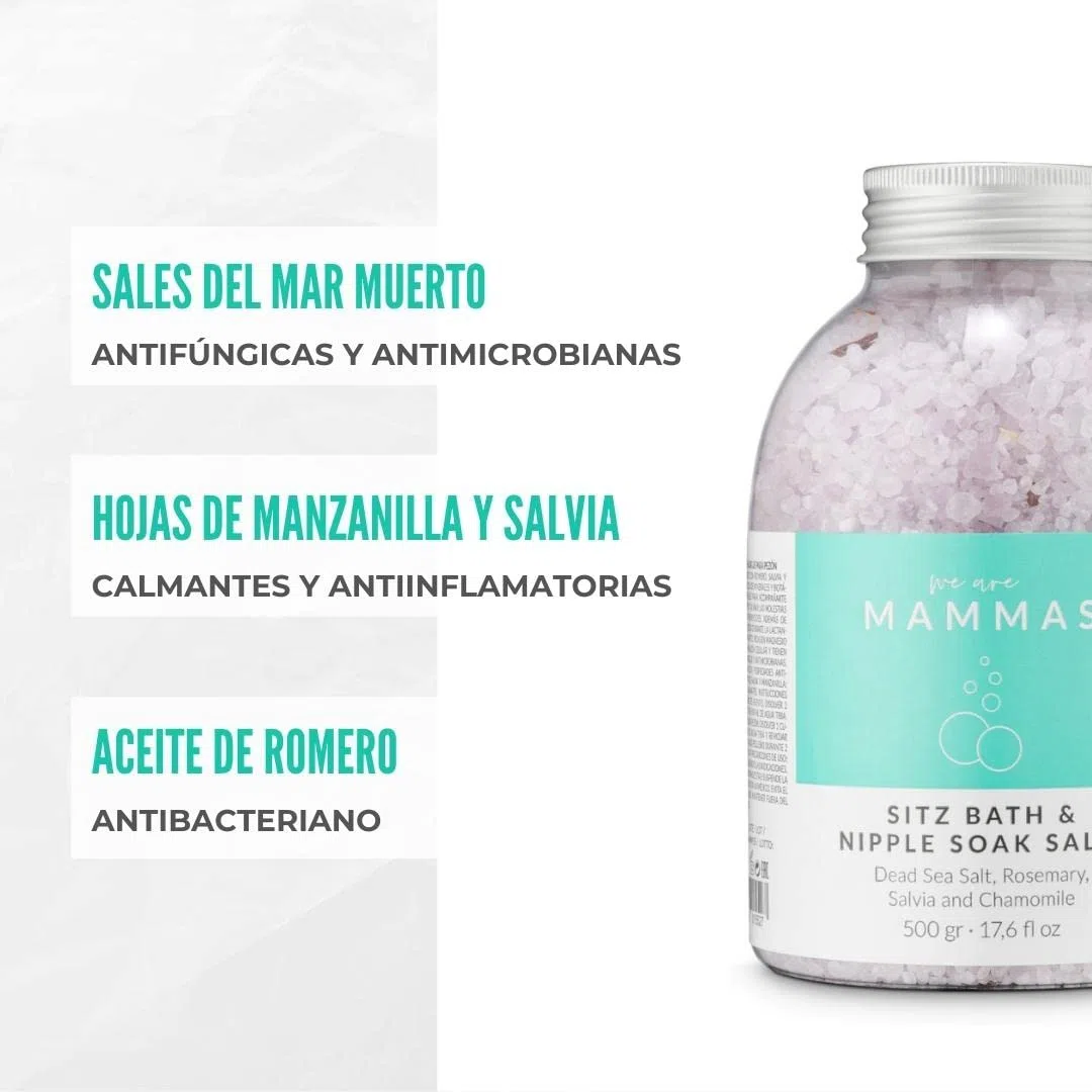 Sale da Bagno - Ideale per Bagni del Capezzolo, Bagni Semicupio e Bagni Rilassanti - Proprietà Calmanti - Articoli di Bellezza da Donna - 500 g