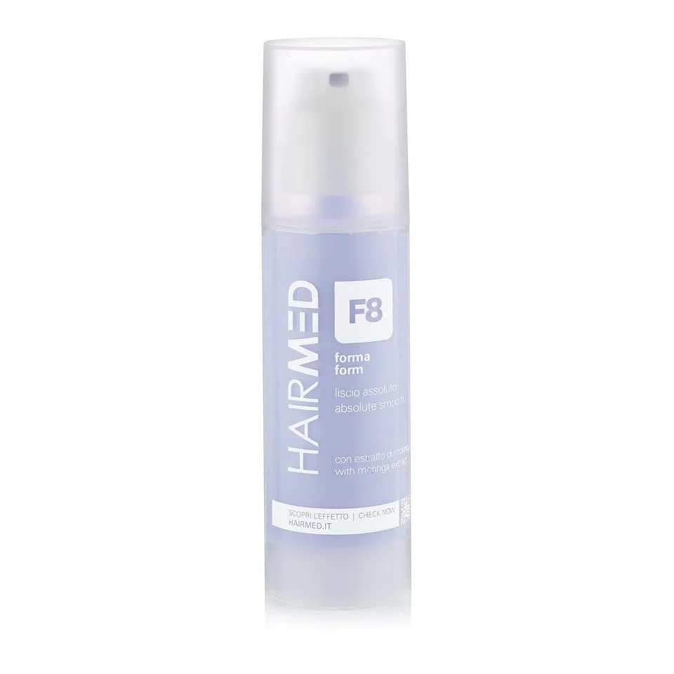 HAIRMED - F8 Crema Lisciante Capelli Professionale - Crema Anticrespo per Piega con Phon - 150 ml