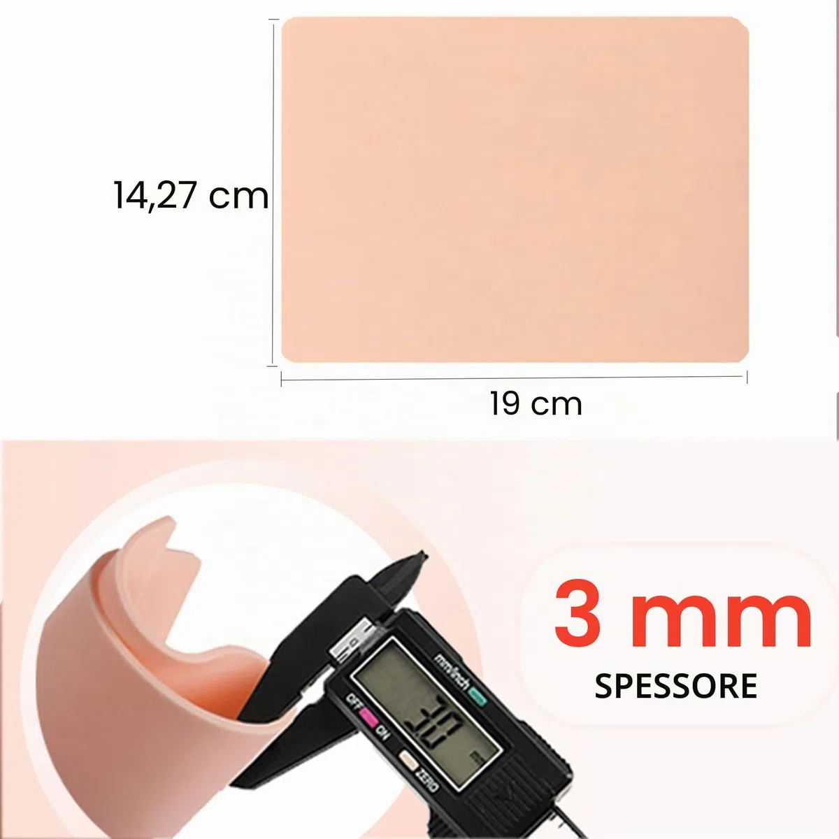10 Pezzi Pelle Sintetica Tattoo - LEAYOKA 3mm Pelle Finta per Tatuaggi Doppia Faccia Pelle Pratica del Tatuaggio Silicone