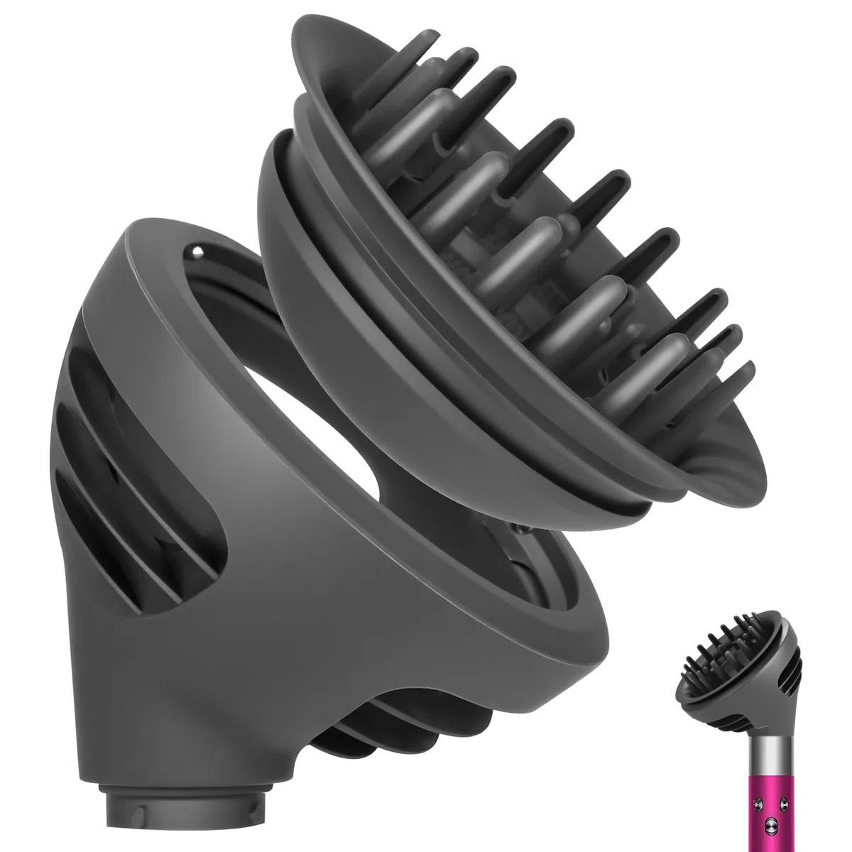 Accessori Diffusore Wave+Curl per Styler HS01 HS05 HS08 – Diffusore compatibile per Dyson Airwrap per Capelli Ricci e Volume – Accessori Styling Professionale per Asciugacapelli Ricci Naturali