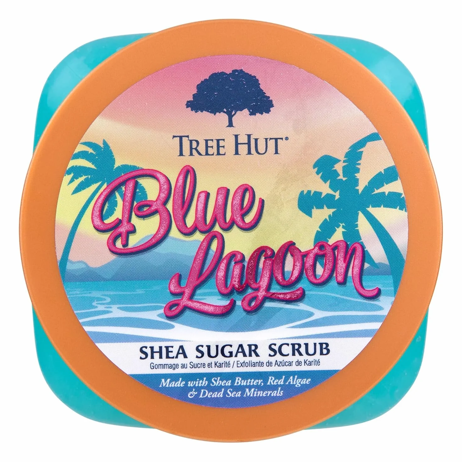 Tree Hut Blue Lagoon Scrub allo Zucchero di Karité, 510 g, scrub ultra idratante ed esfoliante per la cura del corpo essenziale nutriente