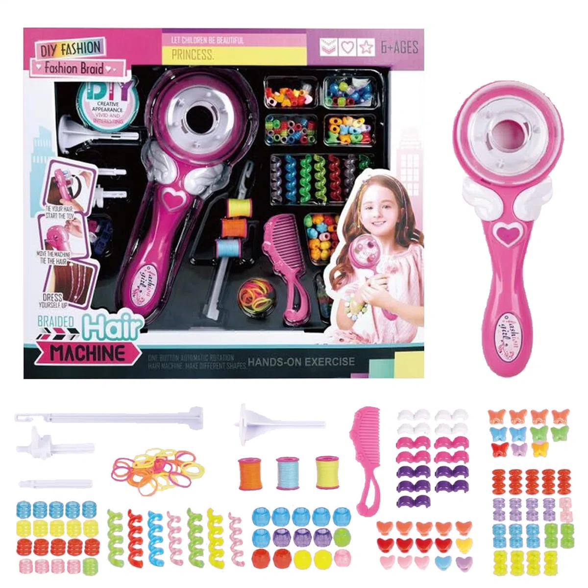 Macchina per intrecciare i capelli - Kit di intrecciatura automatica per capelli, intrecciatura automatica per capelli, macchina per torsione dei capelli per bambini | Macchina per intrecciare