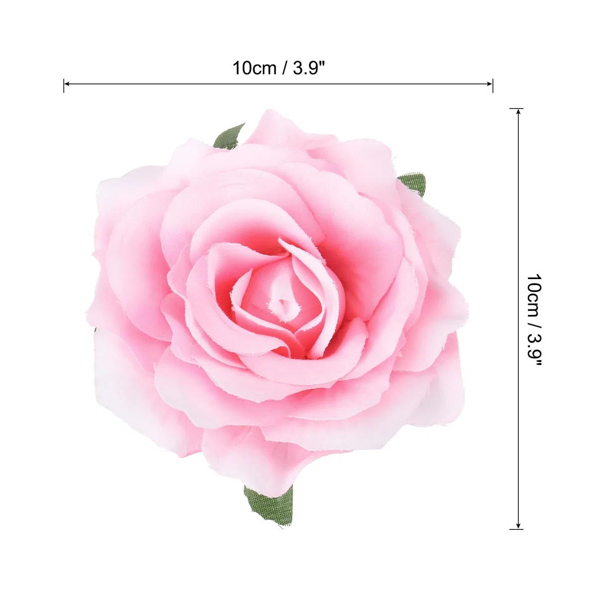 QUARKZMAN 5 Pz Fermagli per Capelli con Fiore di Rosa, Forcine per Capelli con Fiore da 4 Pollici, Spilla a Fiore per Accessori per Capelli da Donna, Bianco Rosa