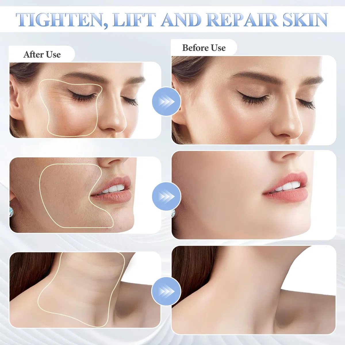 Anluomania Massaggiatore Viso Lifting, Dispositivo di Bellezza Antirughe, Face Massager, 3 Modalità, 45℃ Terapia del Caldo, Massaggio Viso EMS Gua Sha Rassodante Viso e Collo