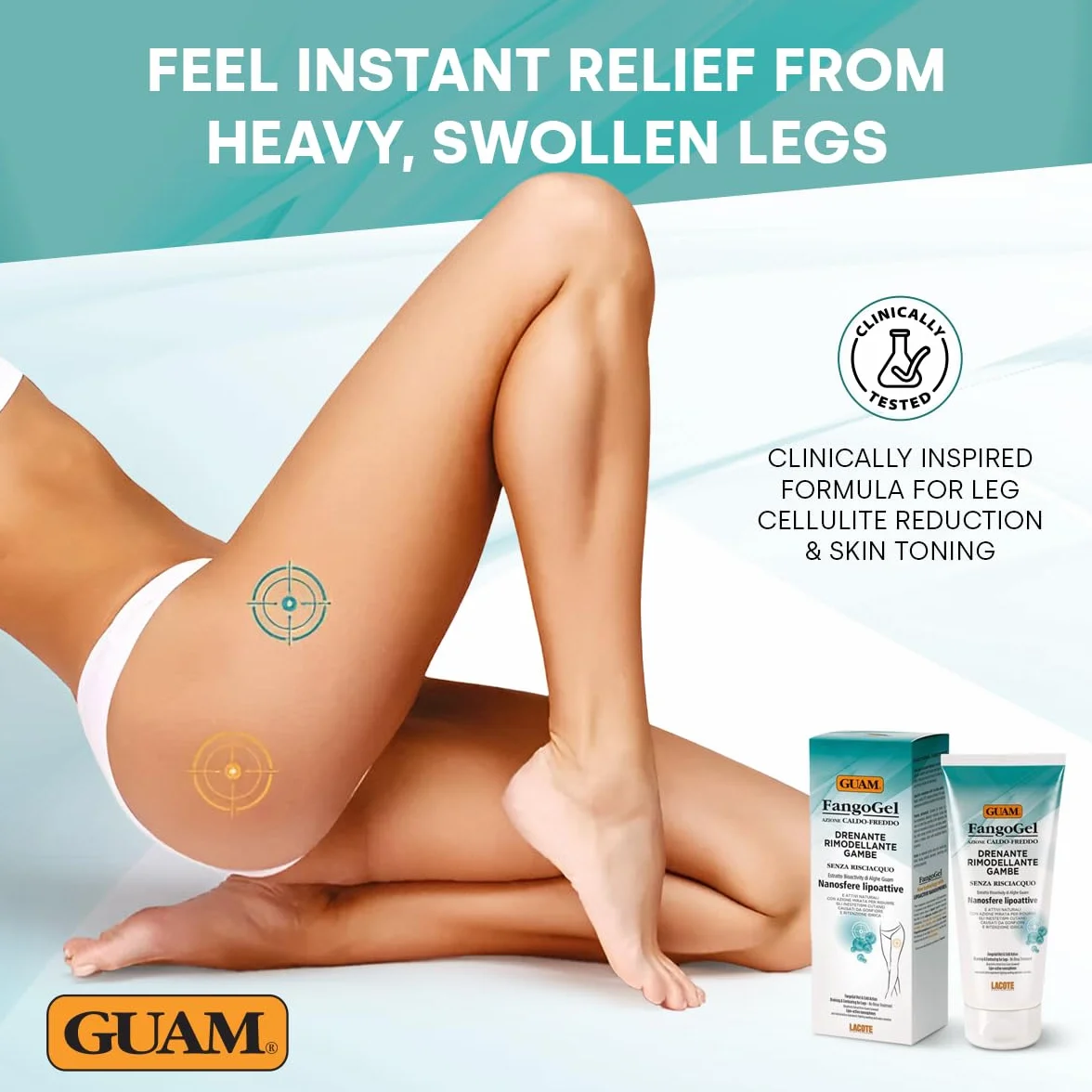 GUAM® FangoGel Drenante Rimodellante Gambe