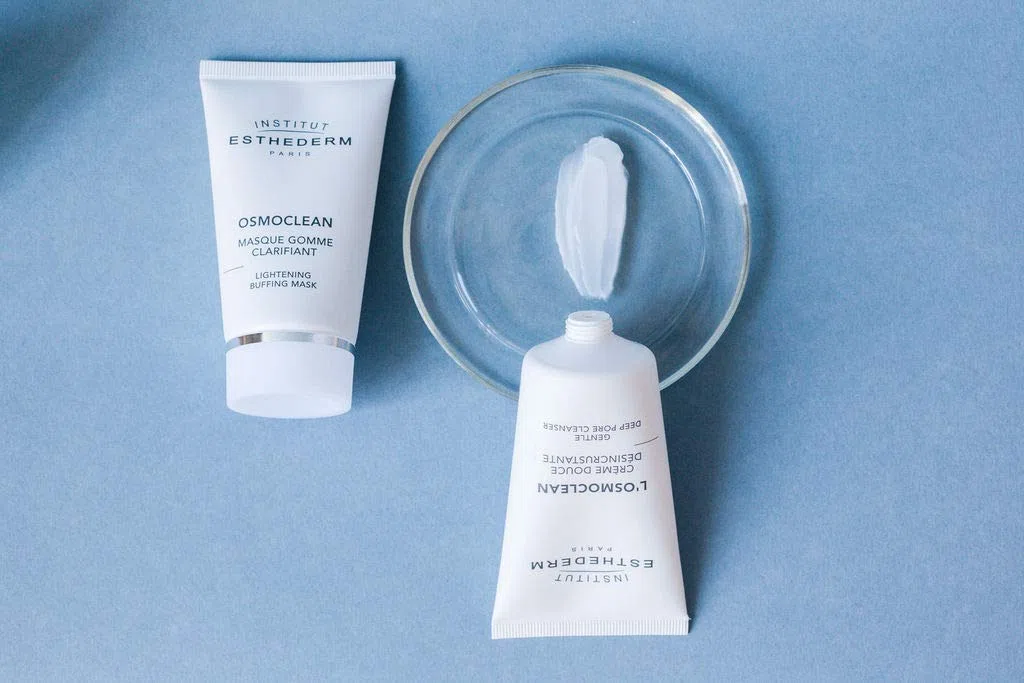 Institut Esthederm – Osmoclean crema esfoliante delicata – Detergente esfoliante senza granuli – Rimuove istantaneamente impurità e residui di inquinamento – Tubo 75 ml