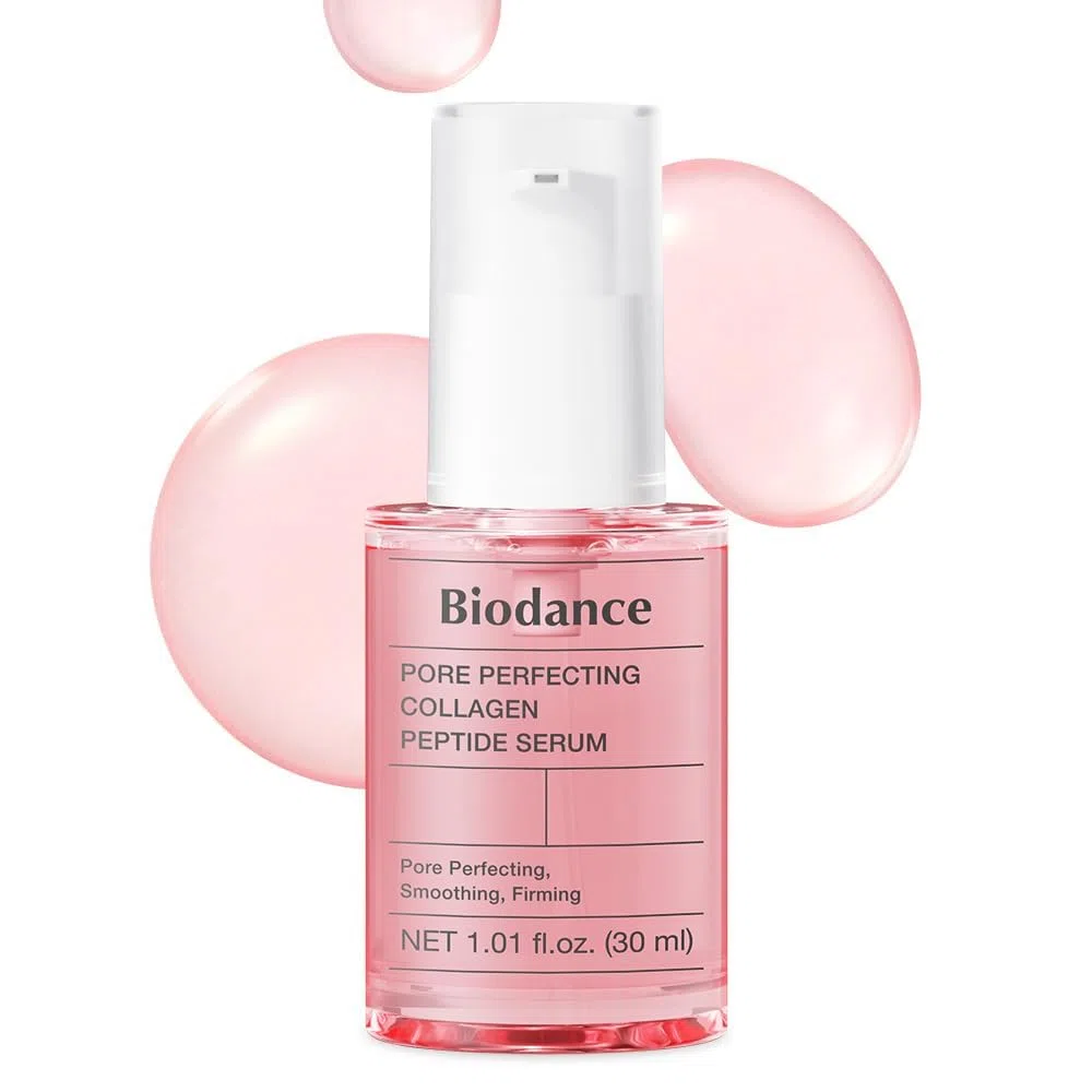 BIODANCE Siero Viso ai Peptidi di Collagene - Perfezionatore Pori, Rassodante e Illuminante - Effetto Rimpolpante e Base Trucco - Skin Care Coreana per Tutti i Tipi di Pelle - 30ml (1.01 fl.oz)