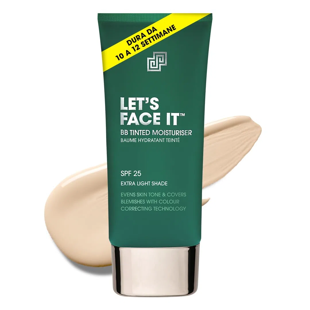 Shakeup Cosmetics - Crema idratante colorata da uomo, SPF25, idratazione 24 h, finish opaco, facile applicazione, vegana, 50 ml (Extra Light)