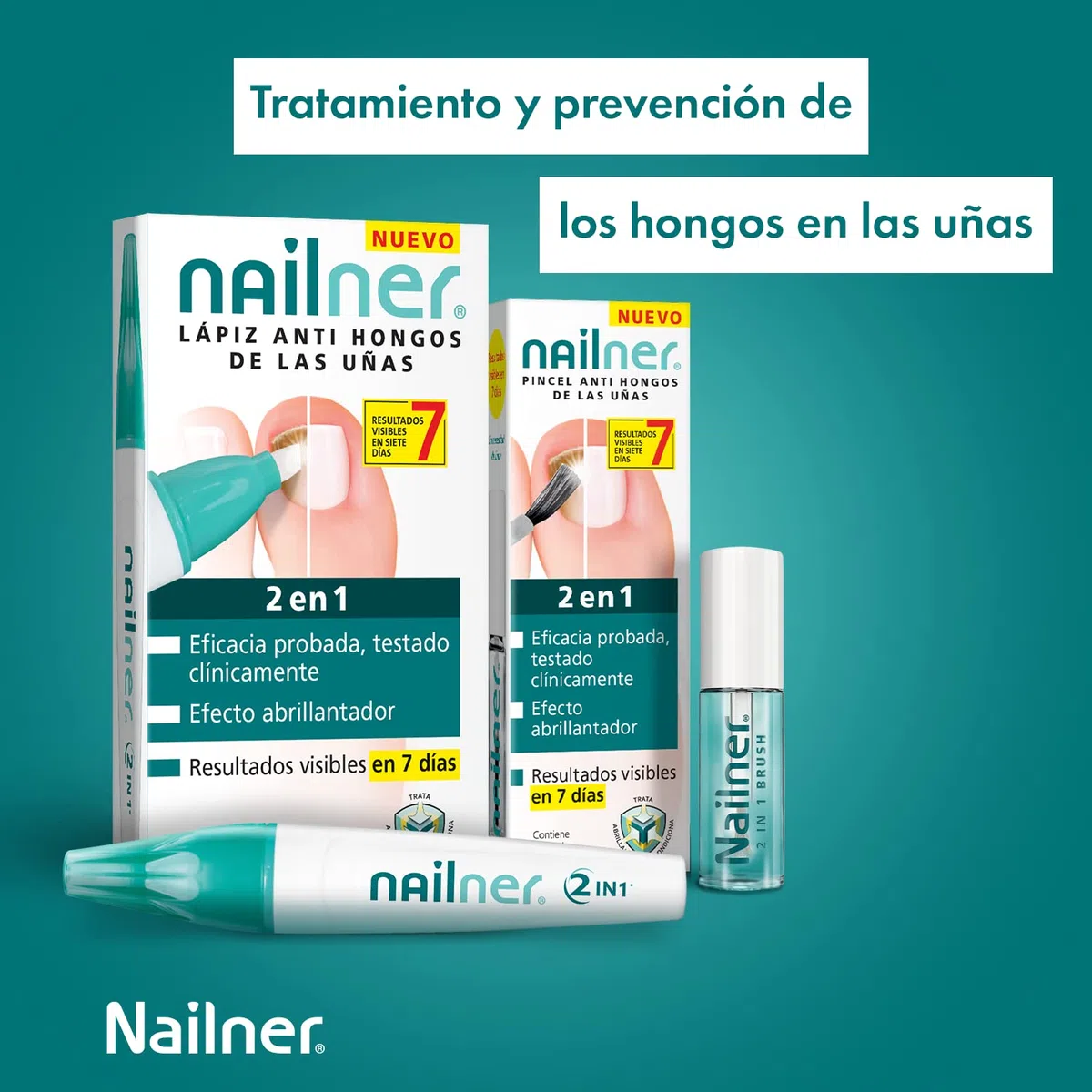 Nailner Lápiz 2 En 1, articolo multifunzione per la vita di ogni giorno, adatto a chi vuole semplificare la propria routine, flacone da 4 ml adatto a chi cerca soluzioni pratiche senza rinunciare al c
