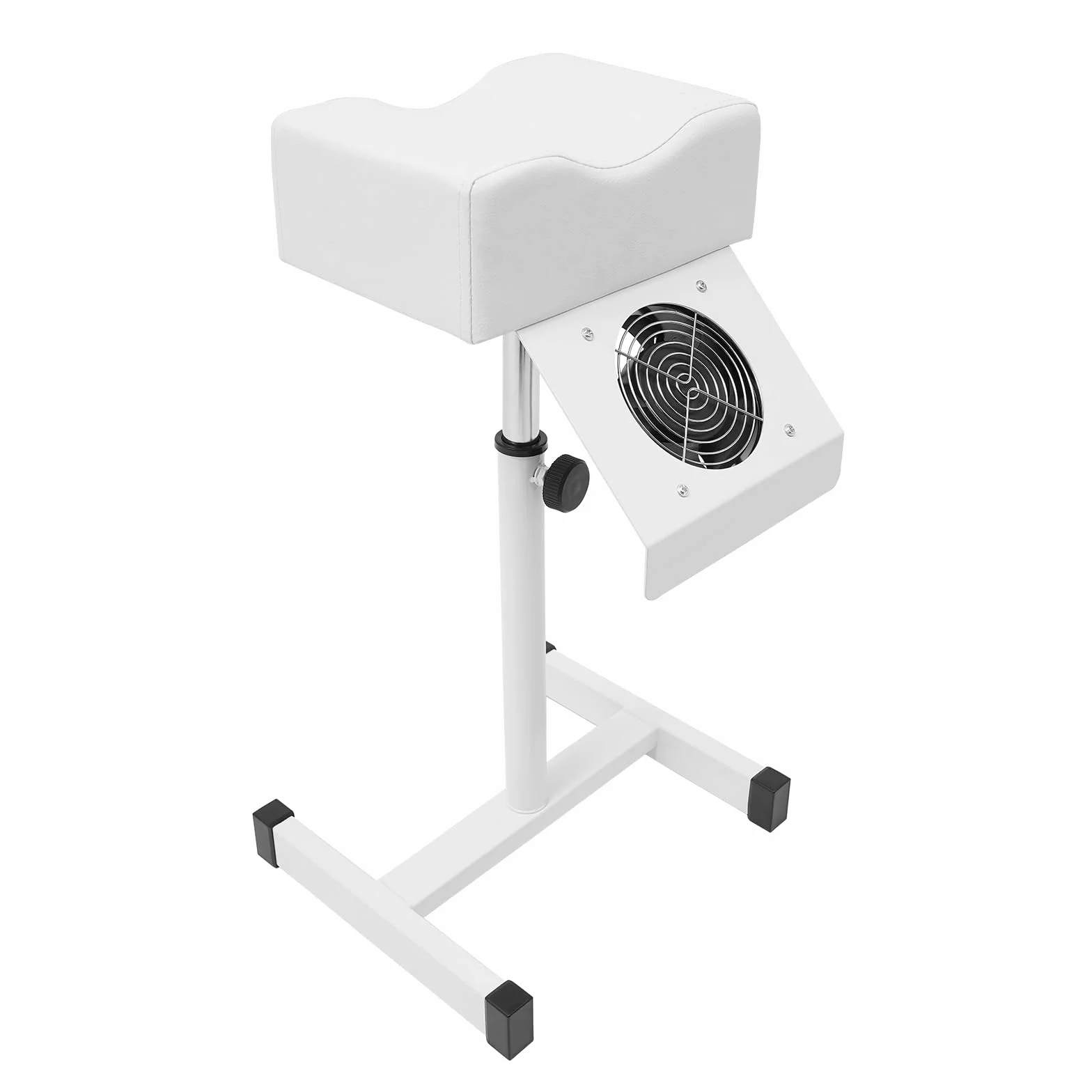 Panca per unghie con aspirapolvere, pedicure sgabello sedia, salone di bellezza poggiapiedi con aspirapolvere, poggiapiedi manicure per saloni, spa commerciali (bianco)