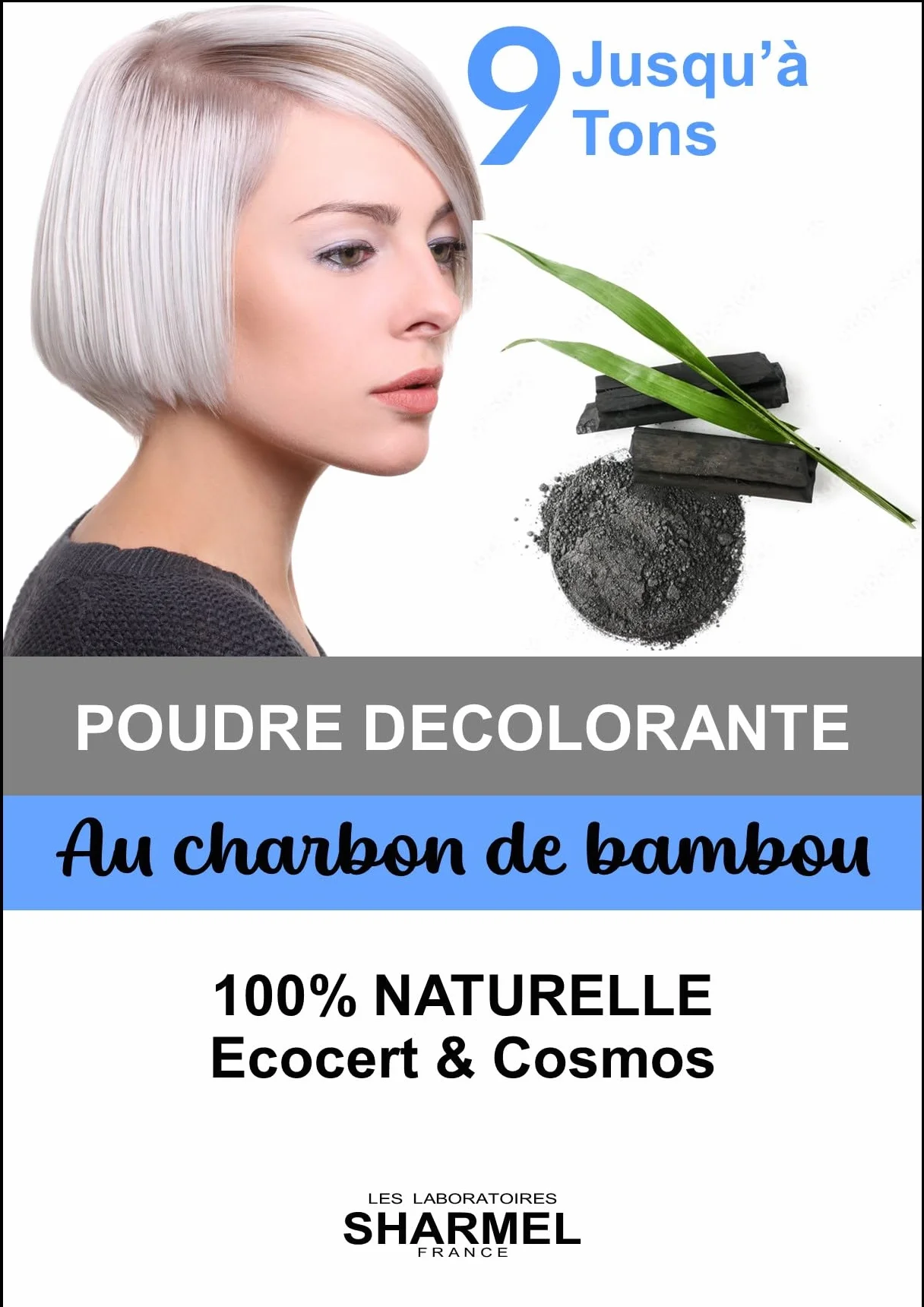 POLVERE DECOLORANTE 9 TONNELLI AL CARBONE VEGETALE DI BAMBÙ