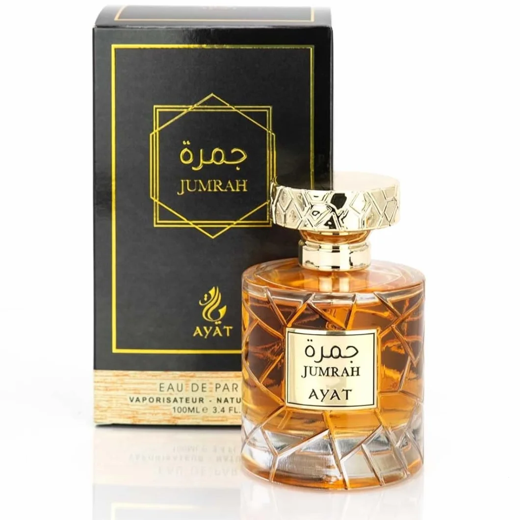 Ayat Perfumes - Jumra Collection – Profumo Arabo di Dubai 100 ml Eau de Parfum – Fragranza Orientale di Lusso a Lunga Persistenza – Unisex – Varianti Disponibili (Jumrah 100ml)