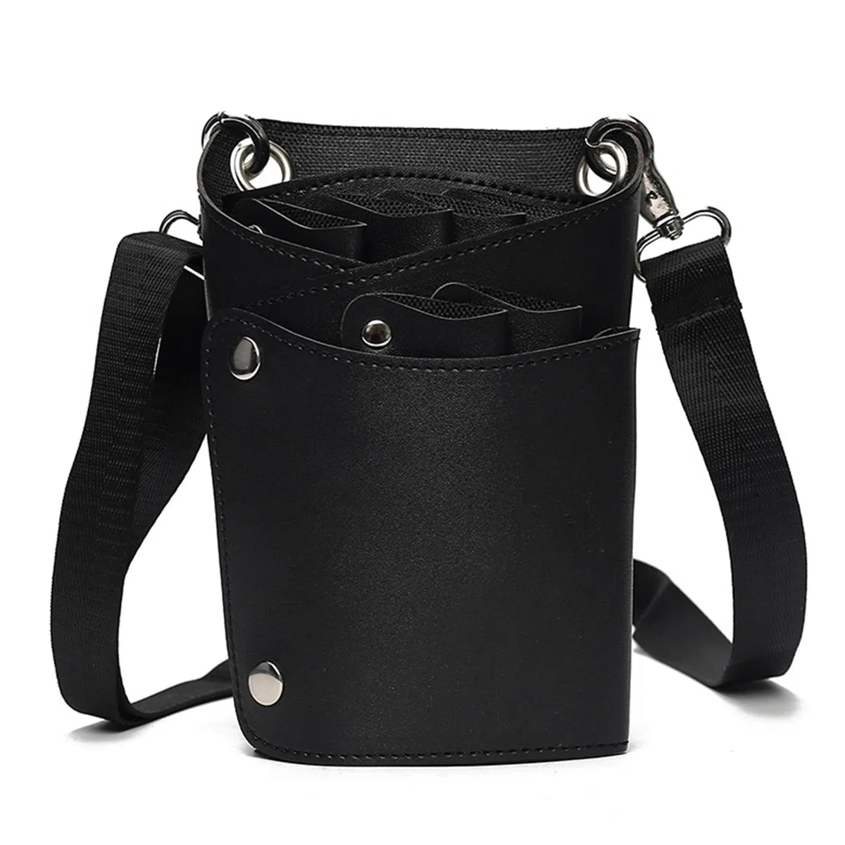 Borsa porta forbici da parrucchiere per parrucchieri e parrucchieri, ideale per parrucchieri e parrucchieri, Nero
