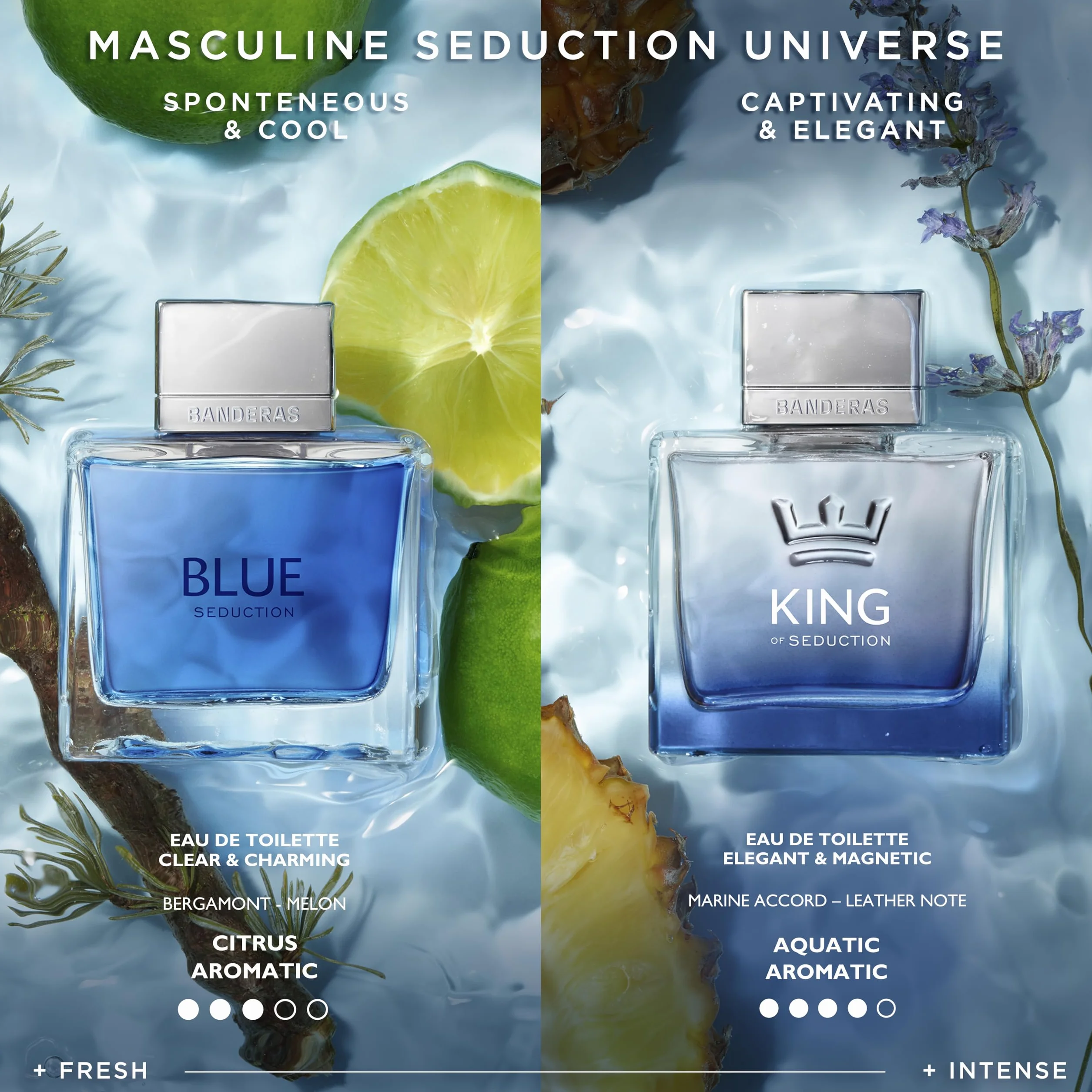 Banderas Perfumes, Blue Seduction, Eau de Toilette Spray per Uomo, 200 ml