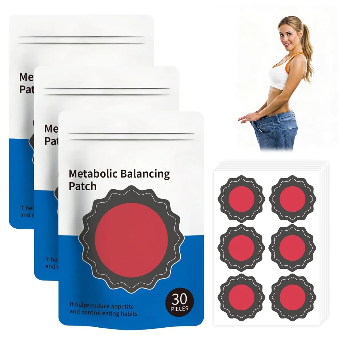 90 Pezzi Cerotti Dimagranti Patch, Cerotti Dimagranti Efficaci, Discreti Delicato e Non Lrritante, Cerotto Ultra Pancia e Vita, Gambe e Braccia, Discreti e Delicati Sulla Pelle