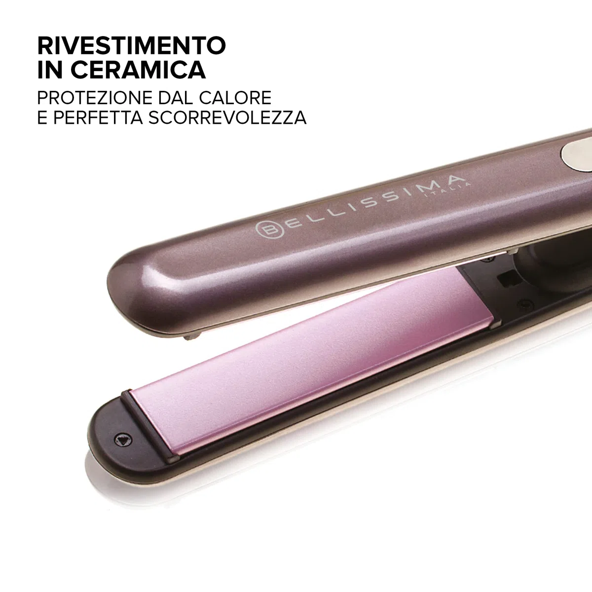 Bellissima Imetec Creativity B9 300 Piastra per Capelli, Styling Liscio o Mosso, Rivestimento in Ceramica, Regolazione Temperatura da 150°C a 230°C, Sistema Riscaldamento Rapido