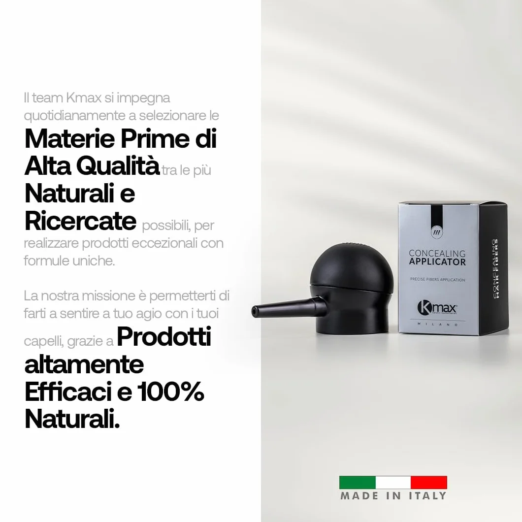 Kmax - Applicatore per fibre capillari anti diradamento capelli