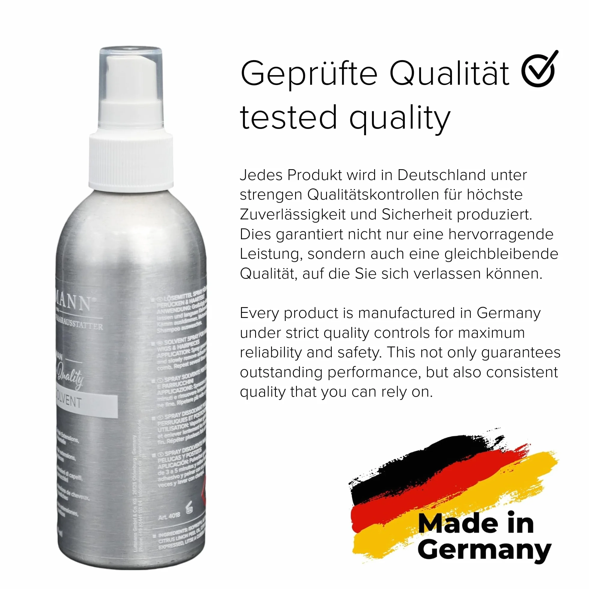 Citrus Solvente Remover 200 ml - Detergente per Bonding, Spray per Extension, Parrucche e Capelli - Made in Germany & Dermatologicamente Testato