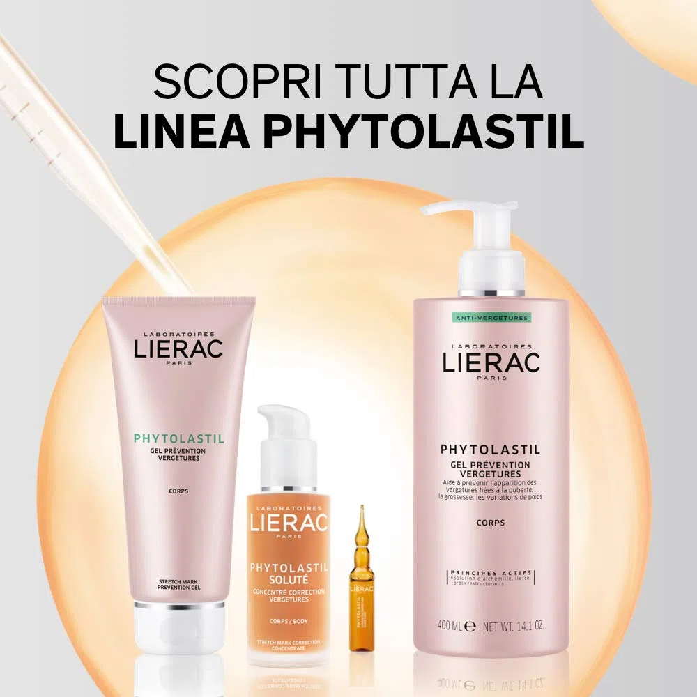 Lierac Duo Phytolastil Soluté Concentrato Gel Correzione Smagliature, 2x75ml