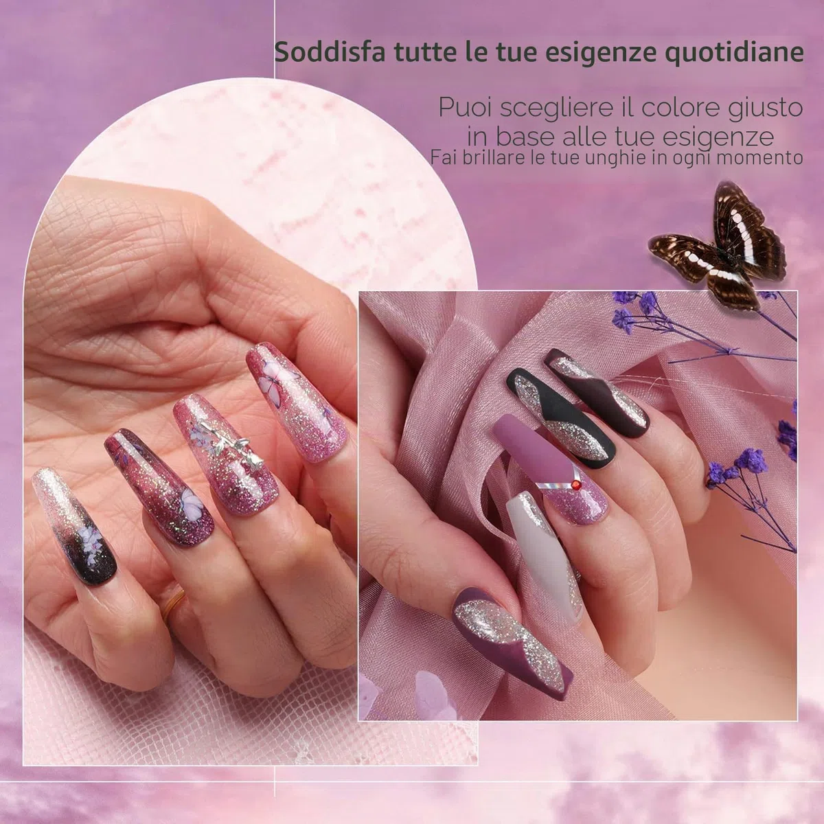 Aokitec 14 PCS Dipping Acrilico per Unghie, 8 colori Dip polvere acrilica unghie con Dip liquido per Nail Art, Nail Dipping Powder Set, Kit per Semipermanente Unghie, Regalo per donne ragazze