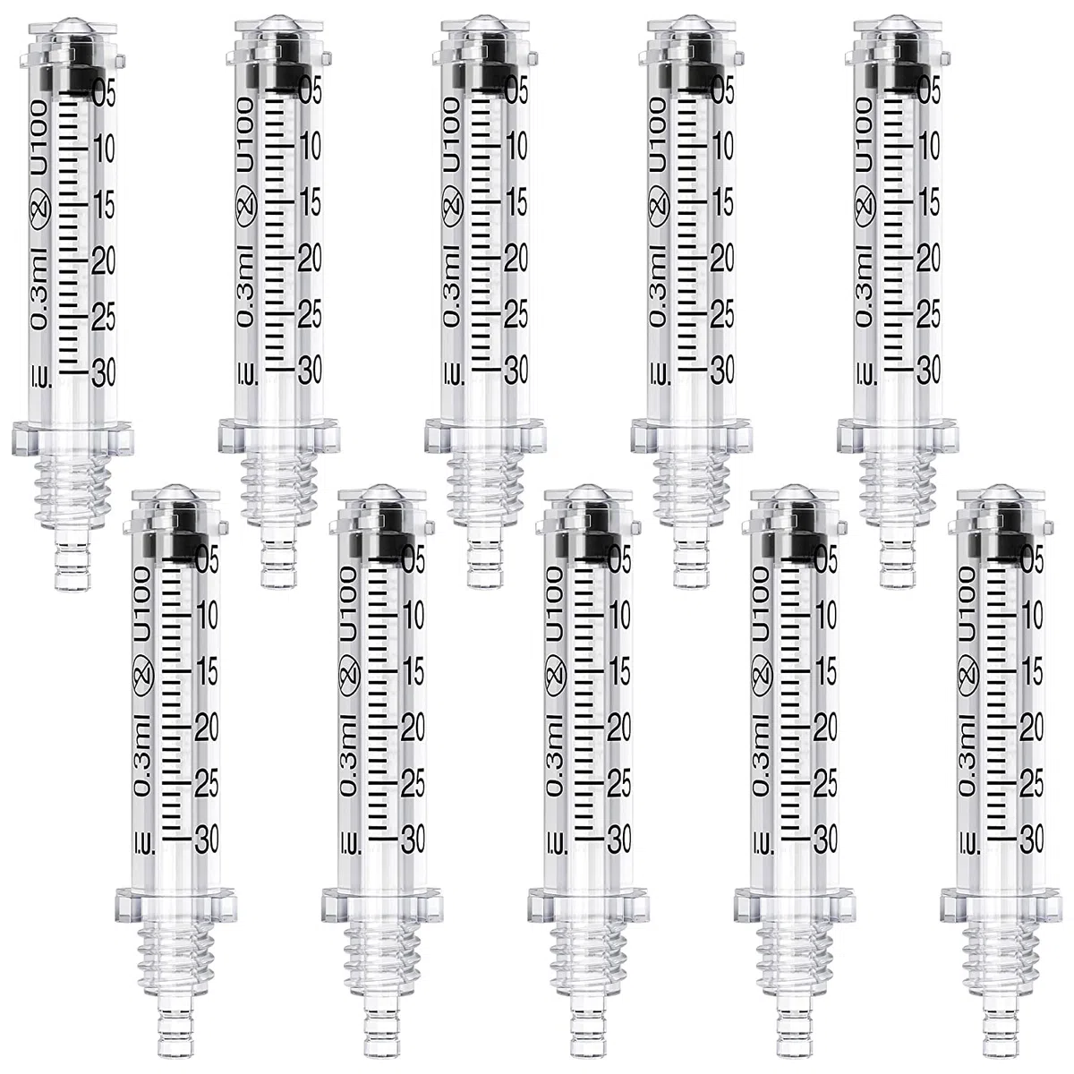 0,3 ml Monouso Testa della Fiala per Accessorio Penna Acido Ialuronico, Donne Labbro Lifting Anti Rughe Accessorio di Bellezza Saloni di Bellezza per la Cura della Pelle,10pcs