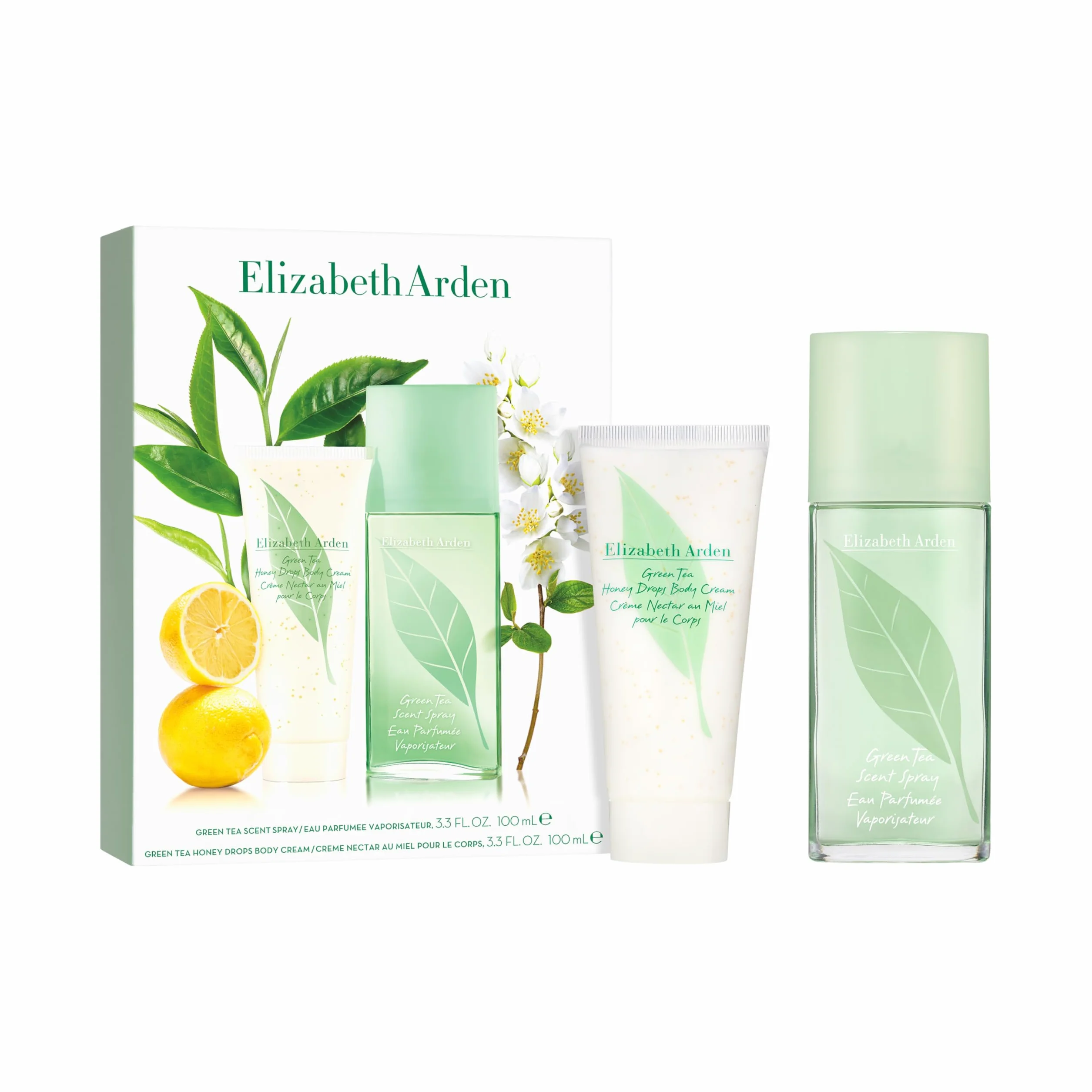 Elizabeth Arden - Green Tea Set 2 Pezzi, Eau de Parfum Spray e Honey Drops Crema Corpo, Duo Rinfrescante e Idratante per una Pelle Morbida e Profumata