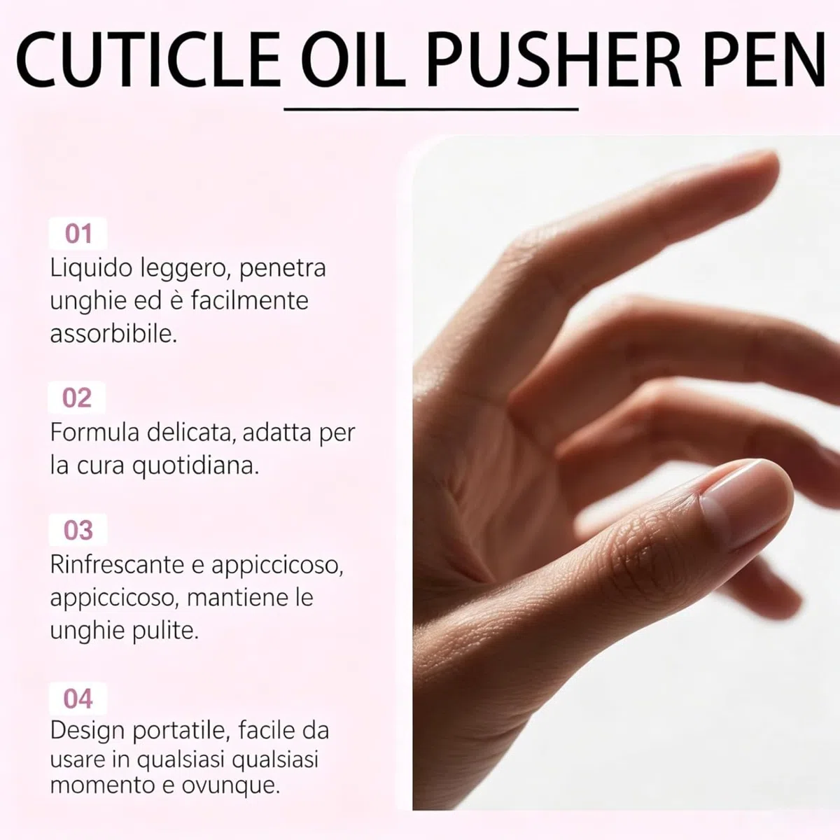 SassyTip Cuticle Pusher Pen Kit per La Cura delle Unghie - Penna per Rimozione Cuticole per Unghie Secche e Danneggiate (2PCS)