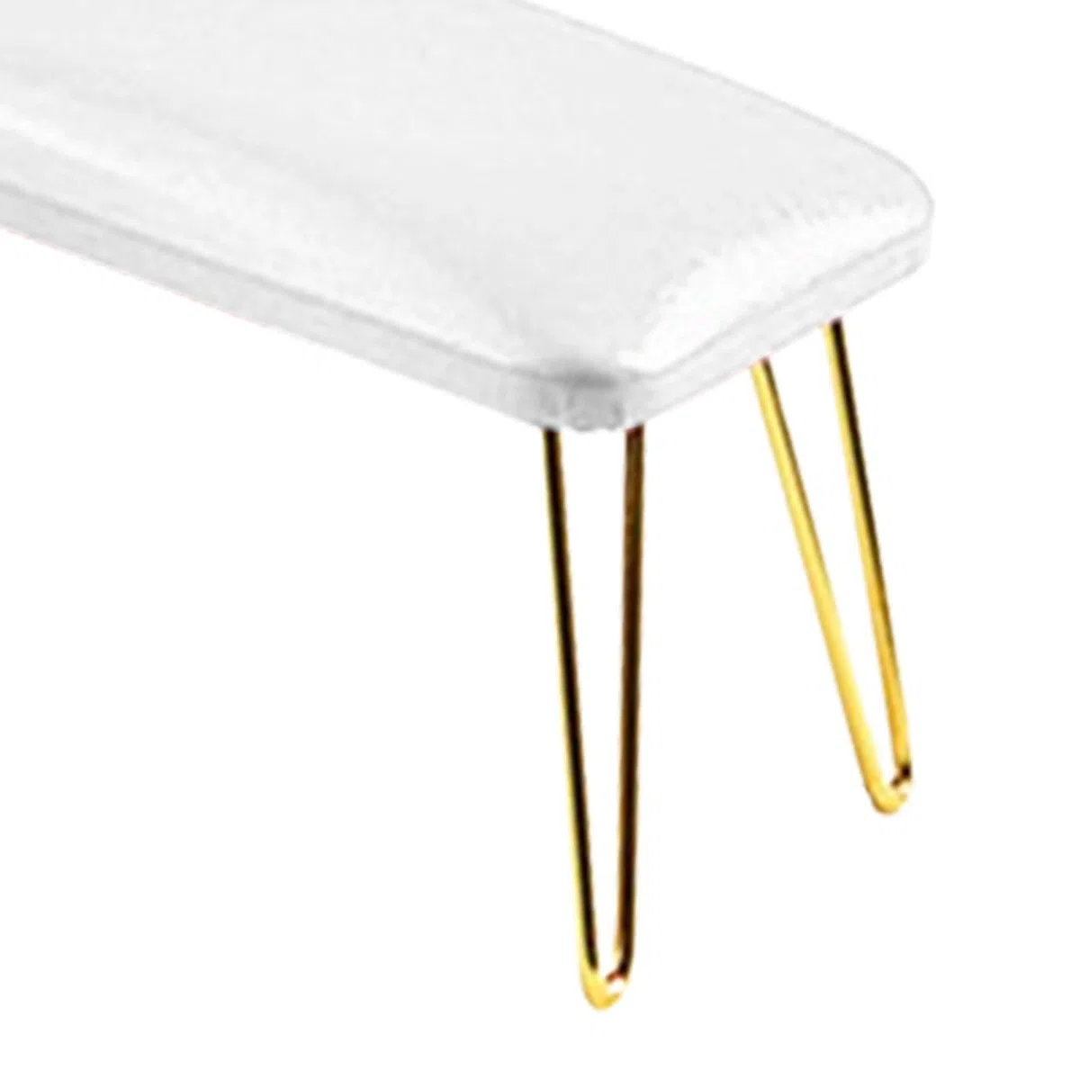 Tappetino per Unghie, Poggia Unghie per Manicure, Poggia Braccio per Unghie, Poggia Mano per Unghie per L'uso Da Parte di Un Tecnico Delle Unghie, Bianco e oro