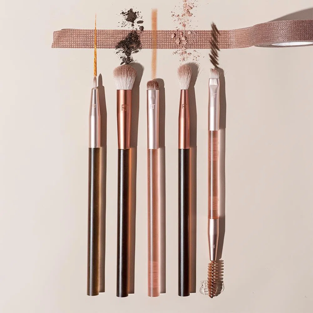 Real Techniques New Nudes Daily Swipe Eye Kit, 7 Piece Set