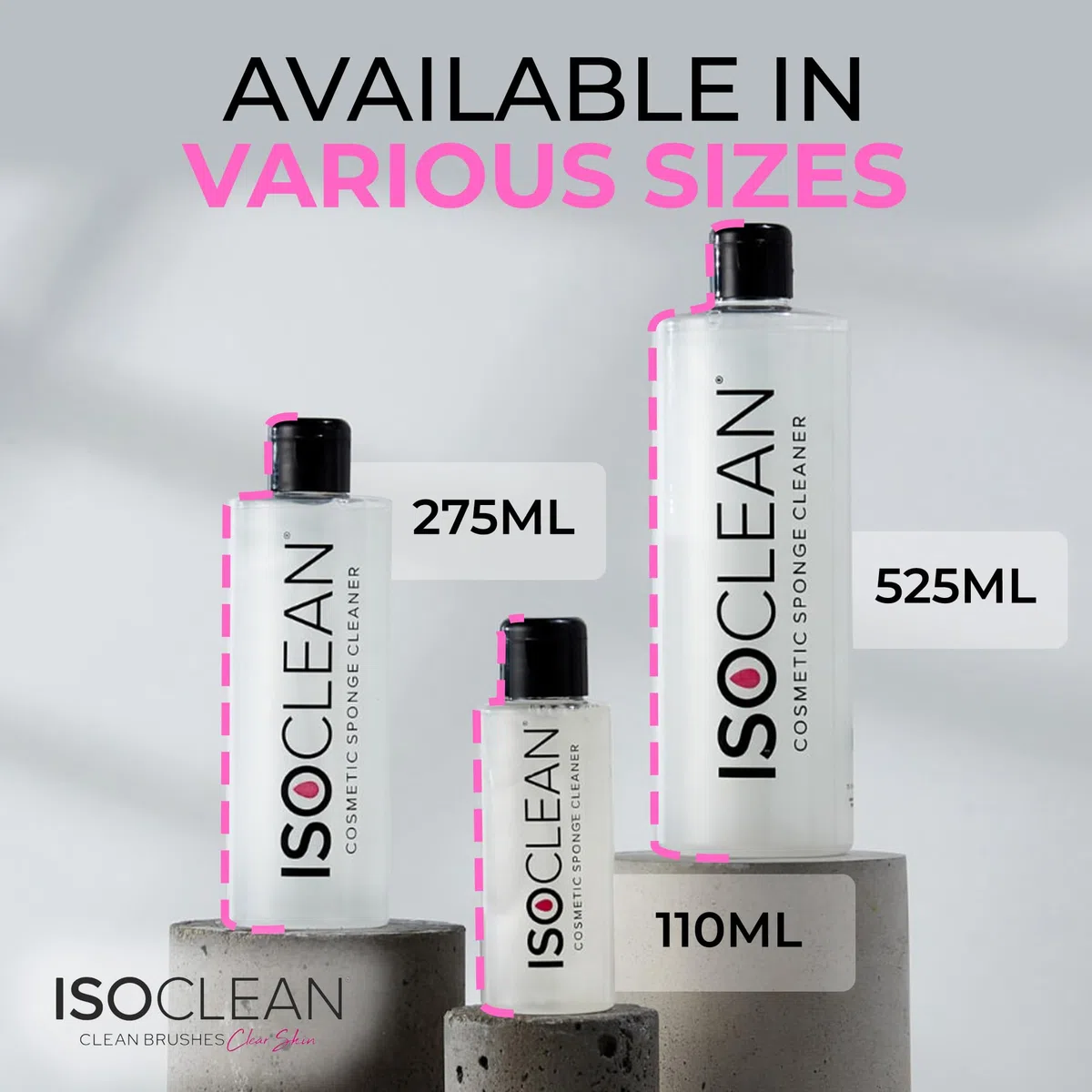 ISOCLEAN Detergente per spugne cosmetiche - Rimuove il trucco da spugne e applicatori - Lava e igienizza - Vegano - 275ml