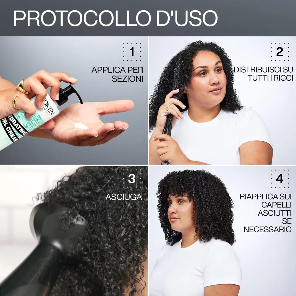 Redken, Crema Arricciante Per Definizione Ricci e Termoprotettore, Idrata & Definisce i Ricci, Arricchita con Olio di Jojoba & Squalane, Capelli Ricci, Mossi & Crespi, Curl Stylers, 250ml