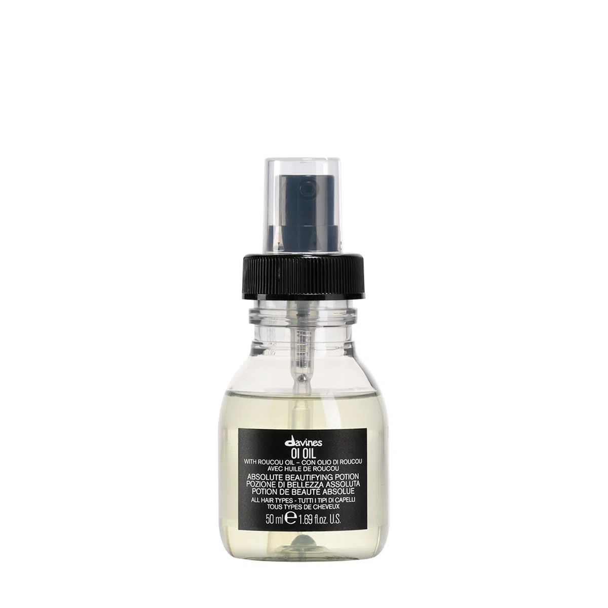 Davines OI Oil - Trattamento multifunzione in olio - Dona morbidezza, lucentezza intensa e controllo dell'effetto crespo - 50 ml