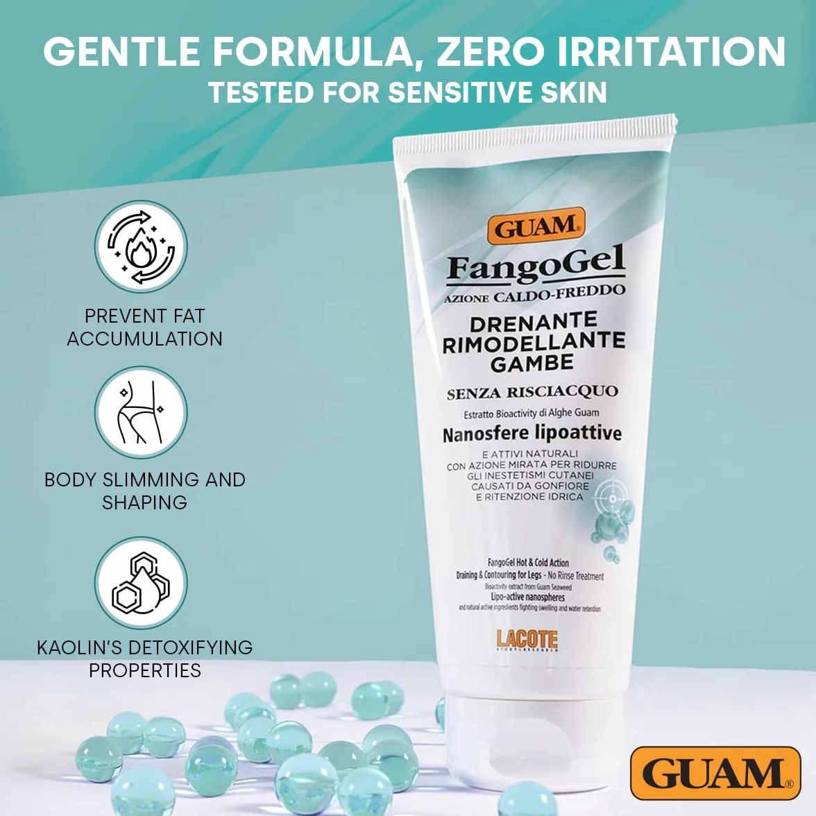 GUAM® FangoGel Drenante Rimodellante Gambe