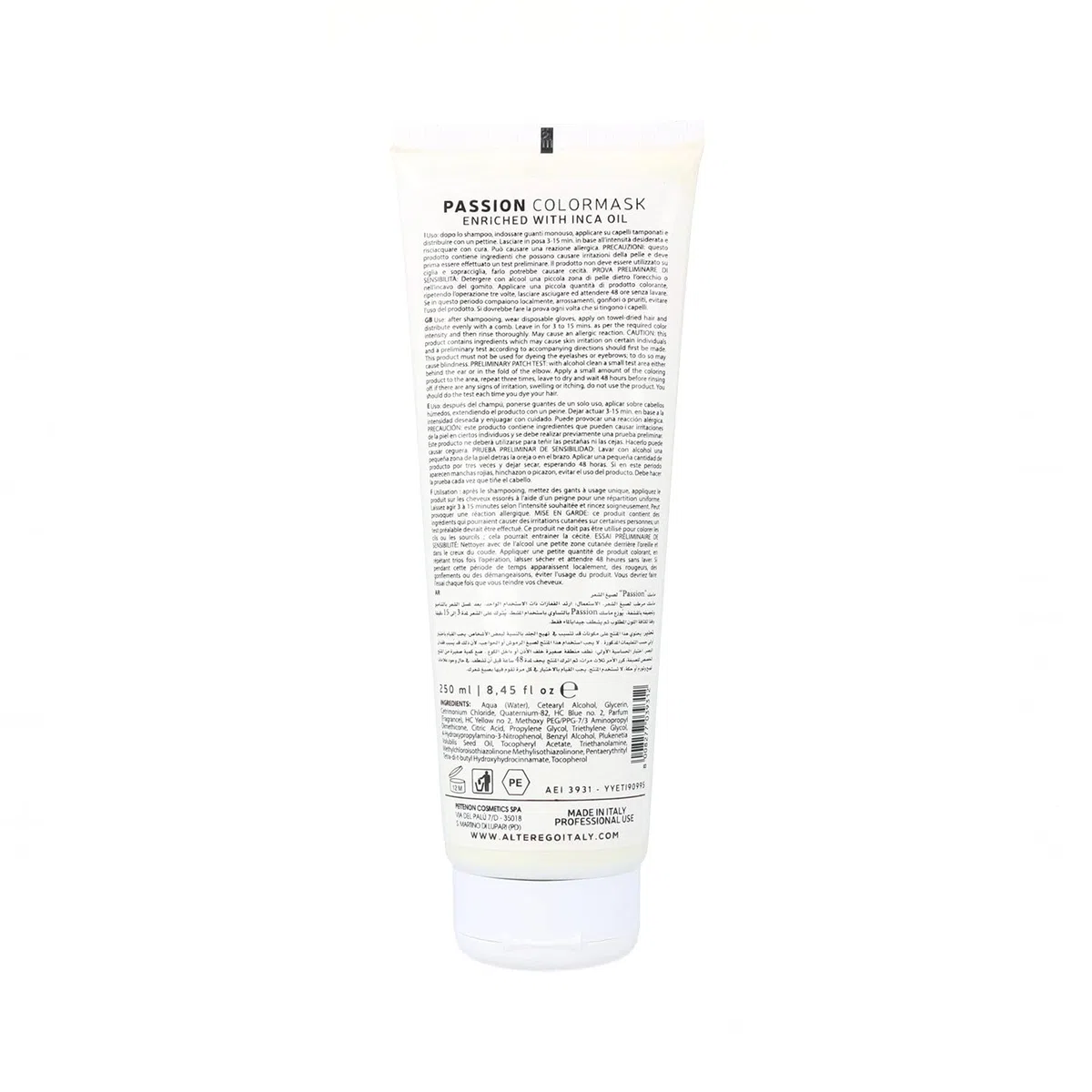 Alterego PASSION COLOR MASK Chocolate 250 ml
