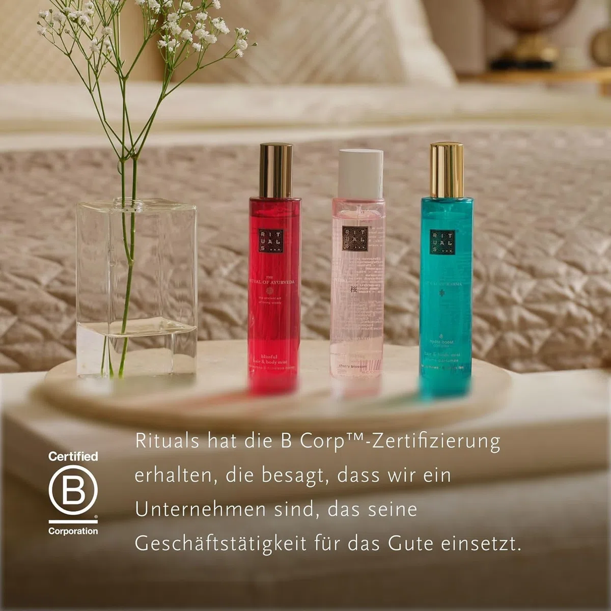 RITUALS Spray Capelli e Corpo di The Ritual of Karma – con Fiore di Loto e Tè Bianco – Fragranza fiorita rigenerante - 50 ml