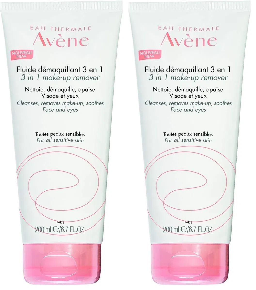 Avene Eau Thermale Fuido struccante 3 in 1, 200 ml (Confezione da 2)