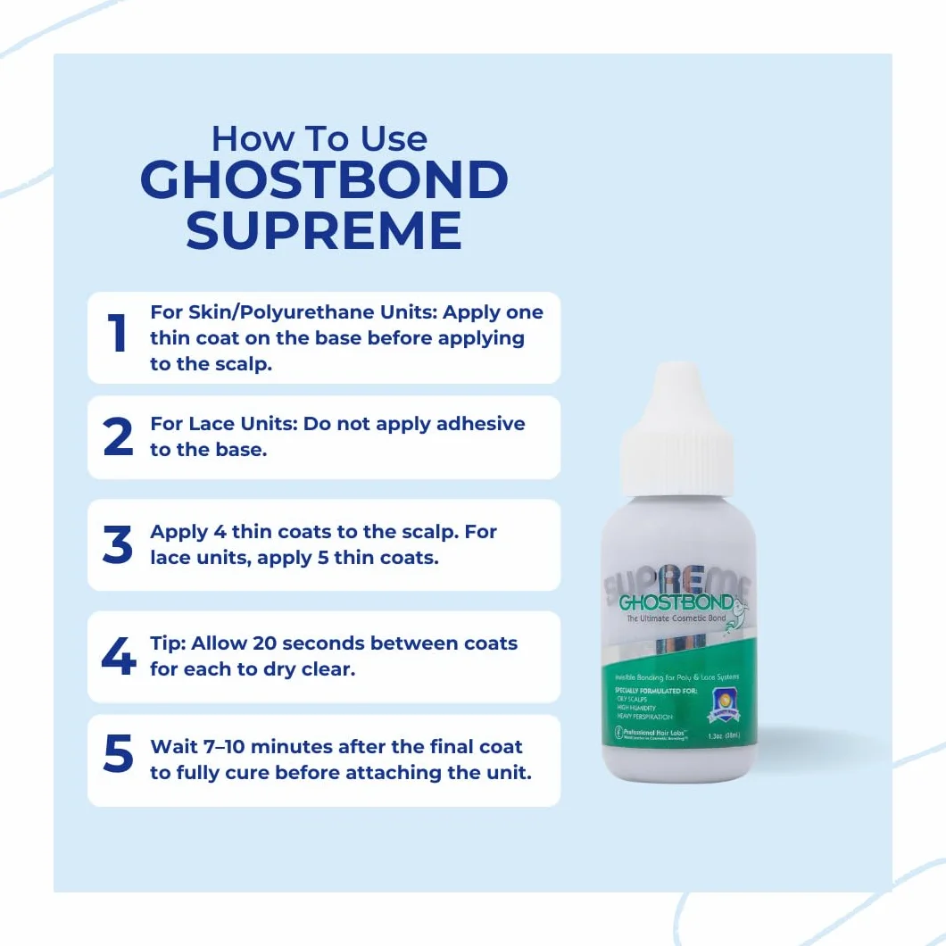 Adesivo per capelli Brand Pro Hair Labs Model Ghost Bond Supreme