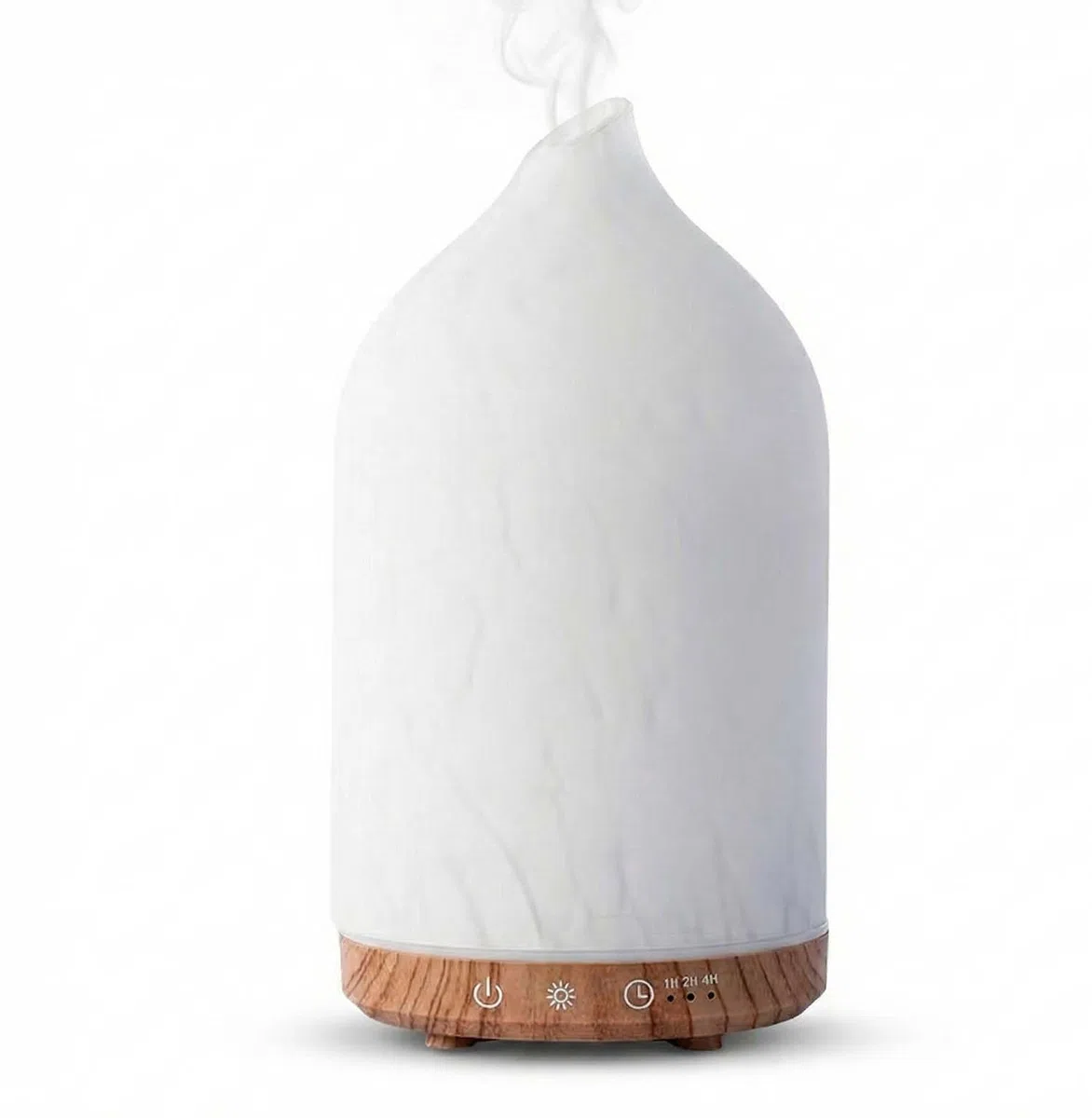 MULIN Diffusore di Oli Essenziali in Vetro, 100ML Diffusore Aromaterapia ad Ultrasuoni Ultra Silenzioso, 7 Colori LED, Senza BPA, Profumatore Ambiente per Relax e Benessere