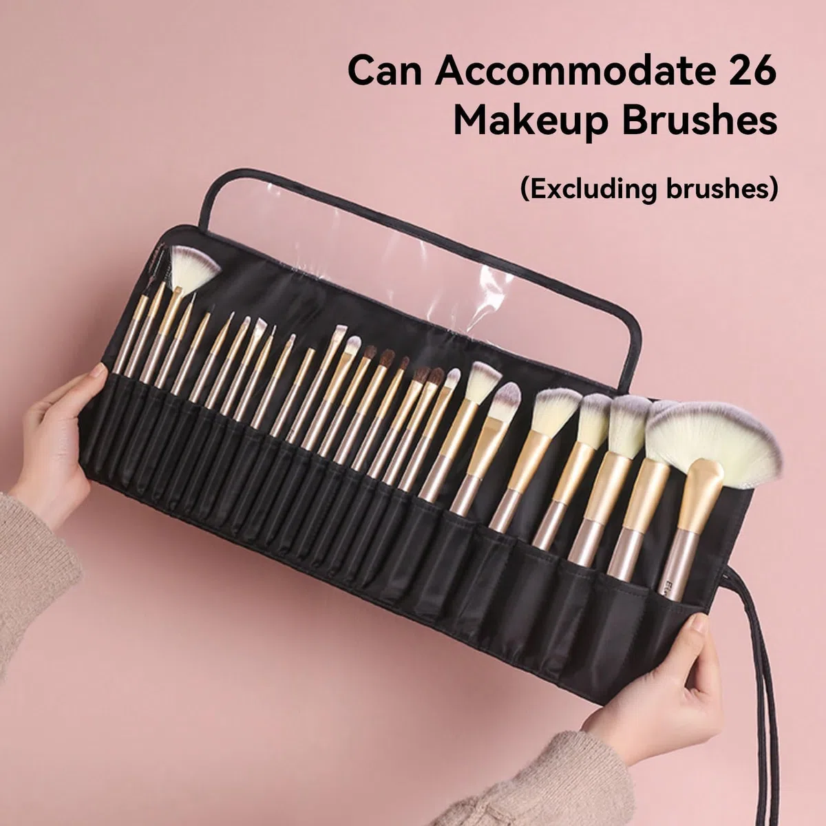 Organizzatore di Pennelli Per Trucco, Pennelli Borsa Per Cosmetici Borsa Per Pennelli Per Trucco Portatile Per Viaggio Custodia Arrotolabile Per Pennelli Per Trucco Borsa Per Cosmetici da Viaggio