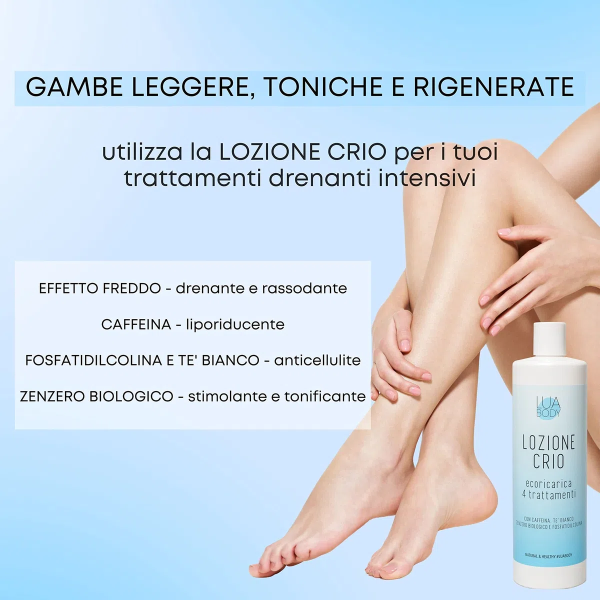 Liquido Bendaggi Anticellulite o Pantaloni Drenanti 500ml - Ricarica Bende EFFETTO FREDDO - Trattamento drenante con Fosfatidilcolina - Liquido bende drenanti o collant anticellulite